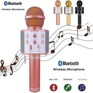 Wireless WS-858 Bluetooth Microphone Hifi Speaker 
