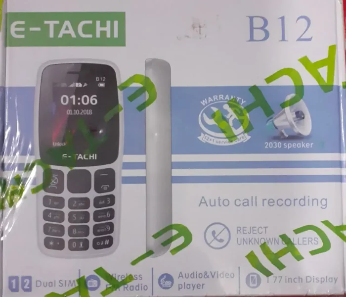 E-Tachi B12 Mobile DUAL SIM PTA Approved