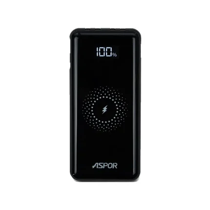 10000mAh Wireless Power Bank ASPOR A305 Power Bank with 4 Cables